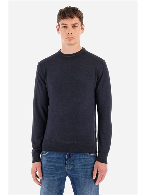 MAN SWEATER CREW NECK MERINOS LA MARTINA | WMS010-YW043/7017